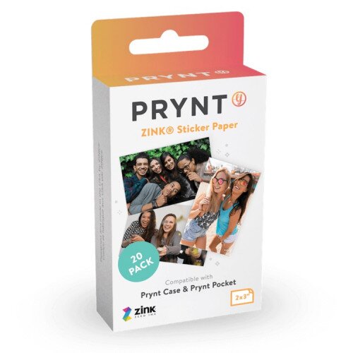 Prynt Zink Sticker Paper - 20-Pack