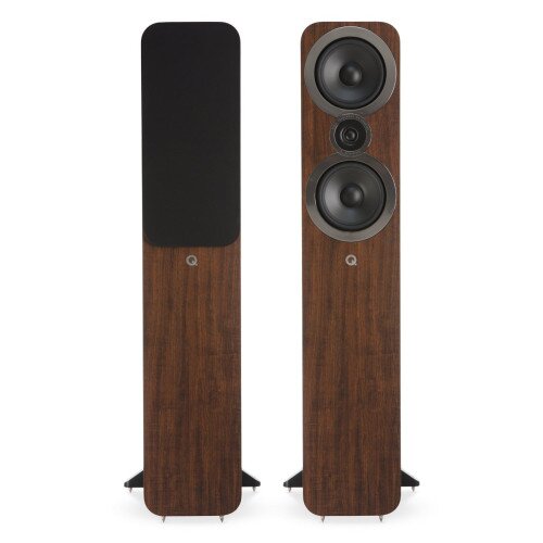 Q Acoustics 3050i Floorstanding Speaker Pair - English Walnut
