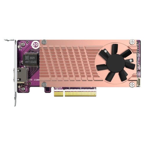 QNAP QM2-2P10G1TB Dual M.2 2280 PCIe NVMe SSD & 10GbE Expansion Card