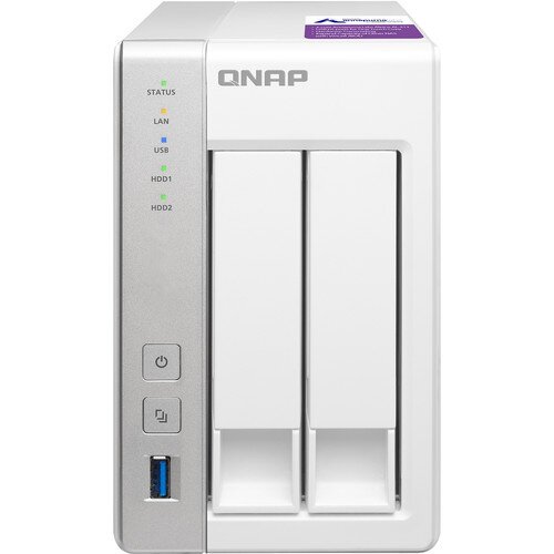 QNAP TS-231P2 High-Performance Quad-Core NAS with Feature-Rich Applications for Home & Office