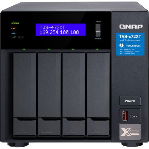 QNAP TVS-472XT 4-Bay NAS Enclosure - Intel Core i3-8100T