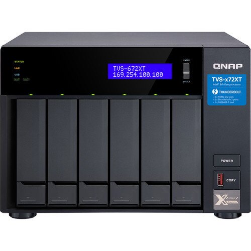 QNAP TVS-672XT 6-Bay NAS Enclosure - Intel Core i5-8400T