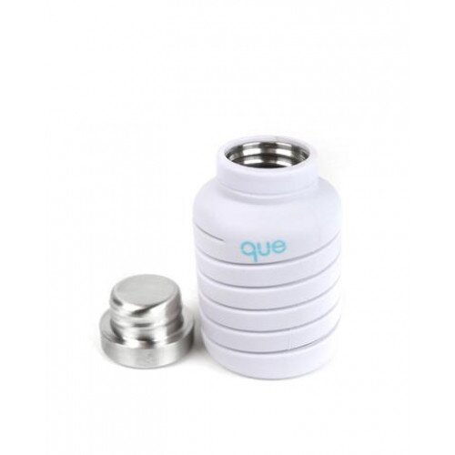 que Collapsible Water Bottle - 20oz - Glacier White