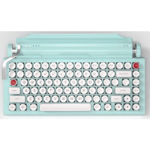 QWERKYWRITER S Typewriter-Inspired Mechanical Keyboard - Mint