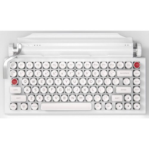 QWERKYWRITER S Typewriter-Inspired Mechanical Keyboard - White