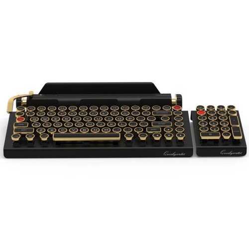 QWERKYWRITER Typewriter-Inspired Mechanical Keyboard + NUMKEY + WRIST REST