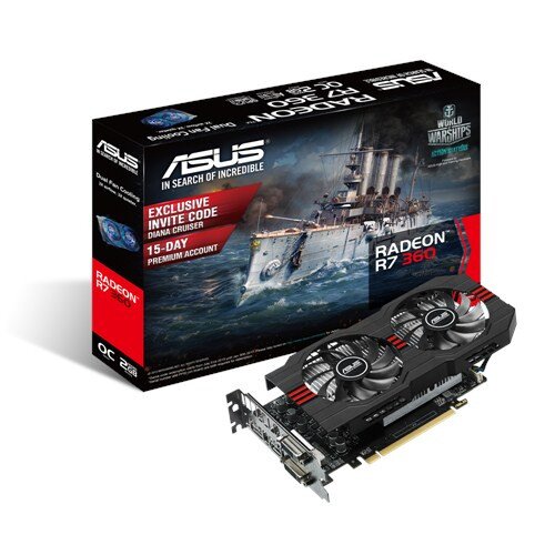 ASUS Radeon R7 360 Graphics Card