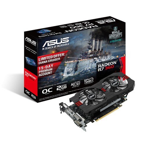 ASUS Radeon R7 360 Graphics Card