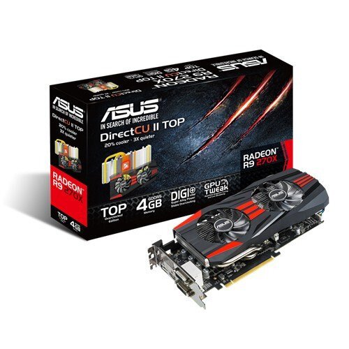 ASUS Radeon R9 270X Graphics Card - 4GB GDDR5 