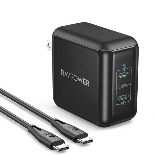 RAVPower 100W 2 USB-C Ports PD Wall Charger