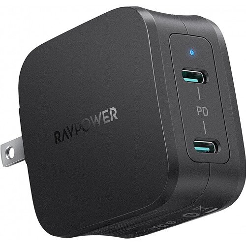 RAVPower 40W 2-Port iPhone Fast Charger with 20W USB-C Power Adapter