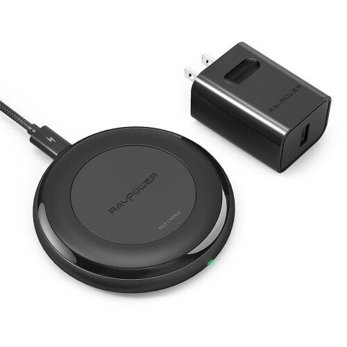 RAVPower iPhone 8 8 Plus X Fast Wireless Chargers QI + QC 3.0 Adapter