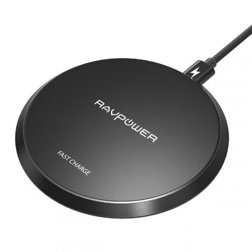 RAVPower Universal Wireless Charger Qi Certified 10W Fast Wireless Charging Pad