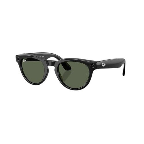 Ray-Ban Meta Headliner Sunglasses (Gen 2) - Low Bridge Fit - G-15 Green - Shiny Black