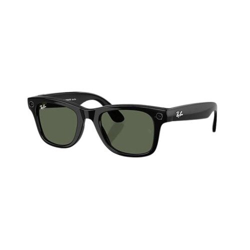 Ray-Ban Meta Wayfarer Sunglasses (Gen 2) - Large - G-15 Green - Shiny Black
