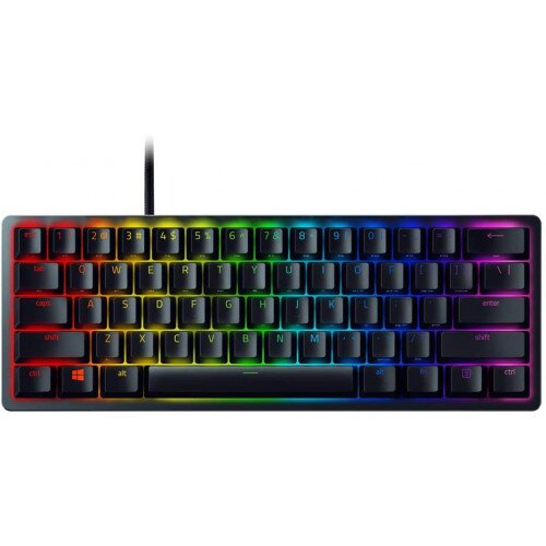 Razer Huntsman Mini 60% Gaming Keyboard - Clicky Optical Purple Switch - Black