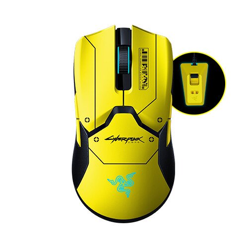 Razer Viper Ultimate Wireless Gaming Mouse with Charging Dock - Cyberpunk 2077