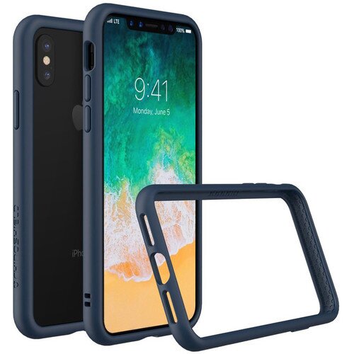 RhinoShield CrashGuard Bumper Case for iPhone X/Xs - Dark Blue