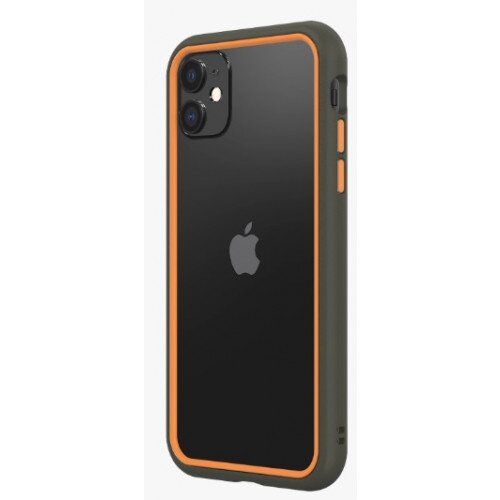 RhinoShield CrashGuard NX Bumper Case - iPhone 11 - Graphite & Orange