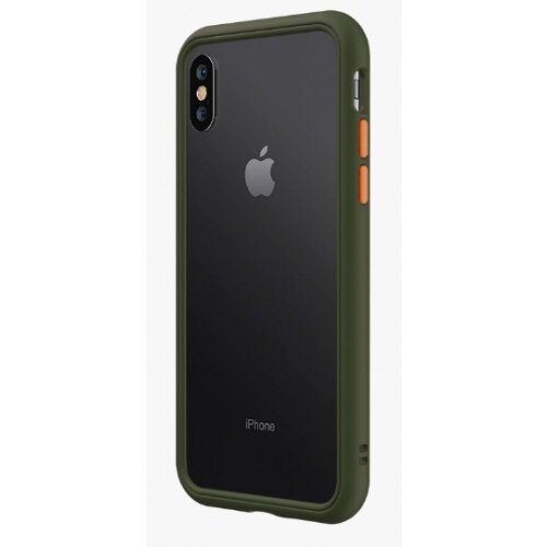 RhinoShield CrashGuard NX Bumper Case - iPhone XS Max - Camo Green