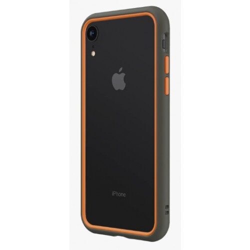 RhinoShield CrashGuard NX Bumper Case - iPhone XR - Graphite & Orange