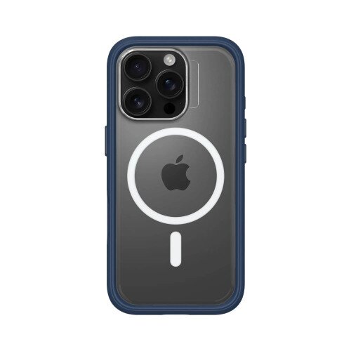 RhinoShield Mod NX Modular Protective Bumper Case with Backplate - MagSafe Compatible - iPhone 16 Pro - Navy Blue