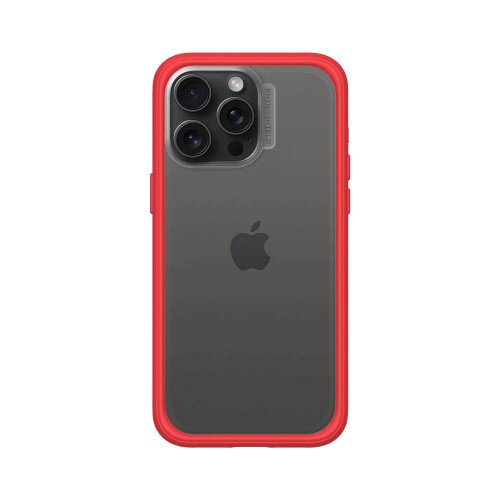 RhinoShield Mod NX Modular Protective Bumper Case with Backplate - iPhone 15 Pro Max - Red
