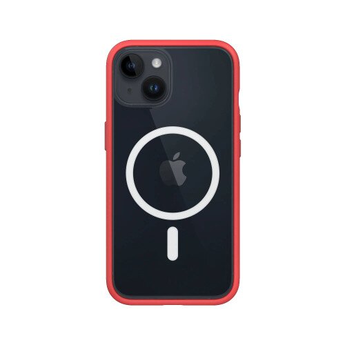 RhinoShield Mod NX Modular Protective Bumper Case with Backplate - MagSafe Compatible - iPhone 14 - Red