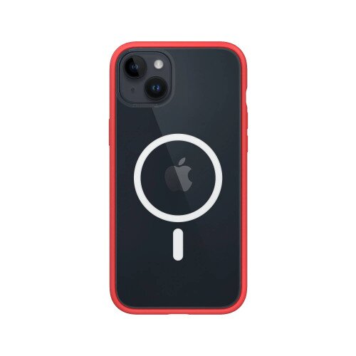 RhinoShield Mod NX Modular Protective Bumper Case with Backplate - MagSafe Compatible - iPhone 14 Plus - Red