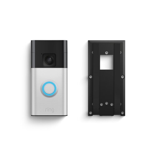Ring Battery Doorbell + No-Drill Mount - Satin Nickel