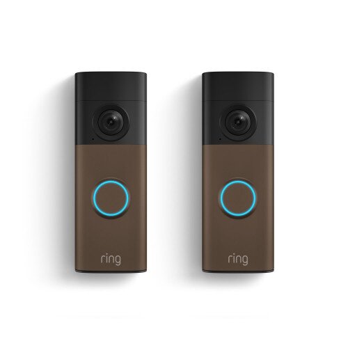 Ring Battery Video Doorbell (2nd Gen) Retinal 2K Camera 2-Pack - Matte Mocha