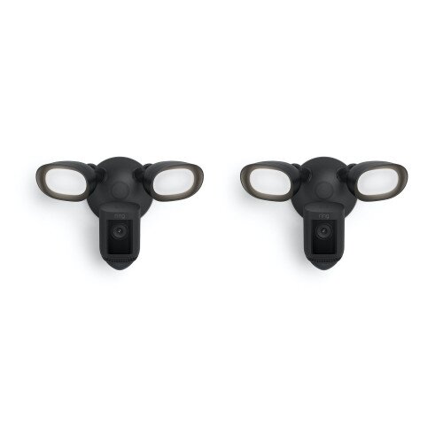 Ring Floodlight Cam Wired Pro - 2-Pack - Black