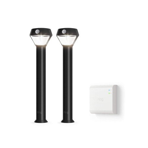 Ring Smart Lighting Solar Pathlight + Bridge - 2-Pack