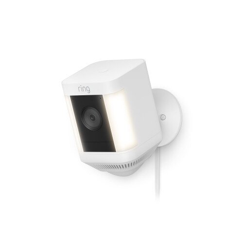 Ring Spotlight Cam Plus Plug-In Outdoor Security Camera - White - Single
