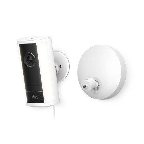 Ring Spotlight Cam Pro (2nd Gen) Wired Outdoor Security Camera - White
