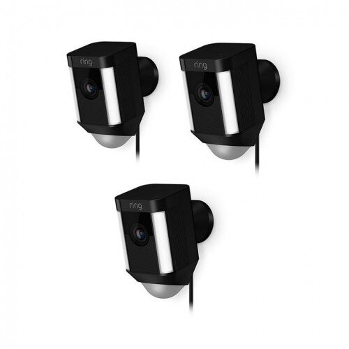Ring Spotlight Cam Wired - 3-Pack - Black