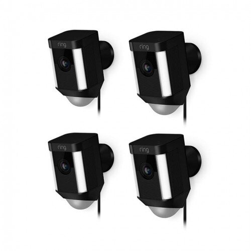 Ring Spotlight Cam Wired - 4-Pack - Black