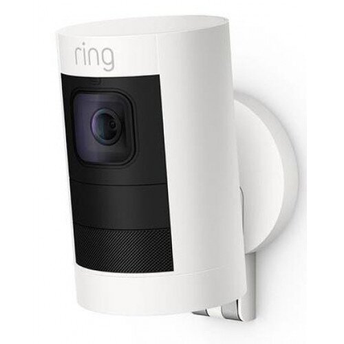 Ring Stick Up Battery-Powered Indoor/Outdoor HD Camera - White