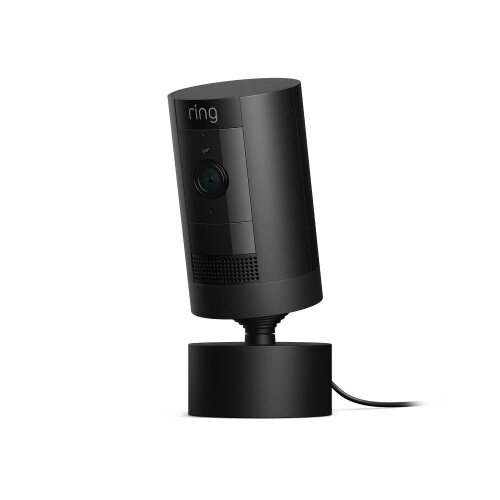 Ring Stick Up Cam Plug-In with Pan-Tilt - Black