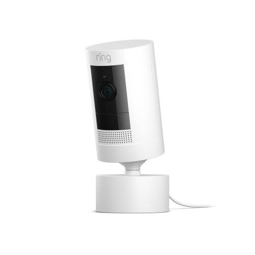 Ring Stick Up Cam Plug-In with Pan-Tilt - White