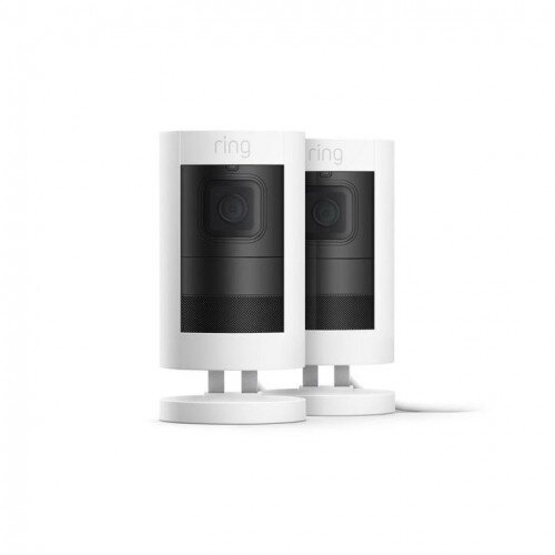 Ring Stick Up Security Camera Elite - White - 2-Pack