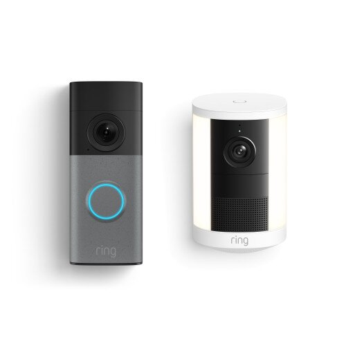 Ring Wired Doorbell (2nd Gen) + Spotlight Cam (2nd Gen) - White