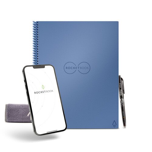 Rocketbook Core - Letter 8.5 in x 11 - Dot Grid - Cosmic Cobalt