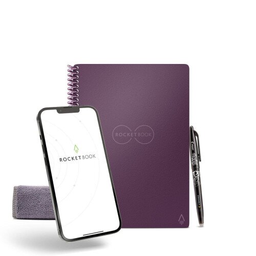 Rocketbook Core - Executive 6 in x 8.8 - Dot Grid - Planetary Plum