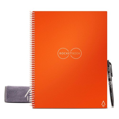 Rocketbook Core - Letter 8.5 in x 11 - Dot Grid - Beacons Orange