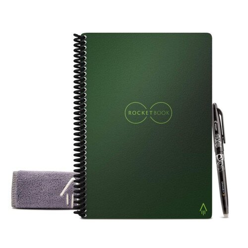 Rocketbook Core - Executive 6 in x 8.8 - Dot Grid - Terrestrial Green