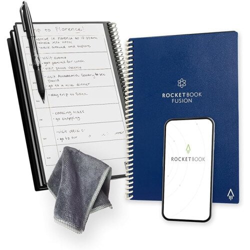 Rocketbook Fusion Smart Reusable Notebook - Midnight Blue - Executive