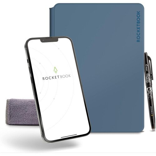 Rocketbook Pro Reusable & Eco-Friendly Notebook - Coast Blue - Executive