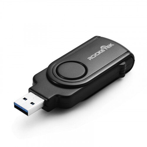 Rocketek 11 in 1 USB 3.0 Memory Card Reader / Writer with a Build-in Card Cover and 2 Slots