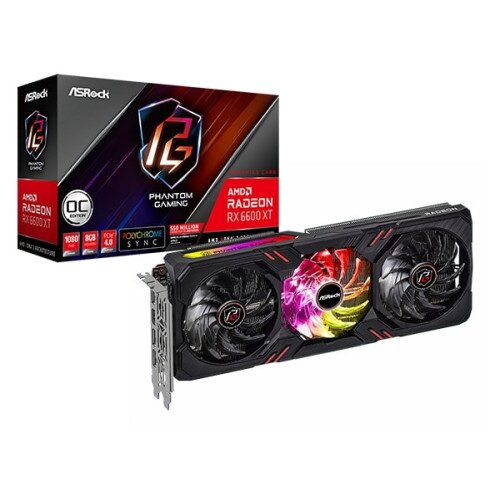 ASRock AMD Radeon RX 6600 XT Phantom Gaming D 8GB OC Graphics Card
